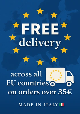 FREE delivery dcross all EU countries, on orders over 35€!!!